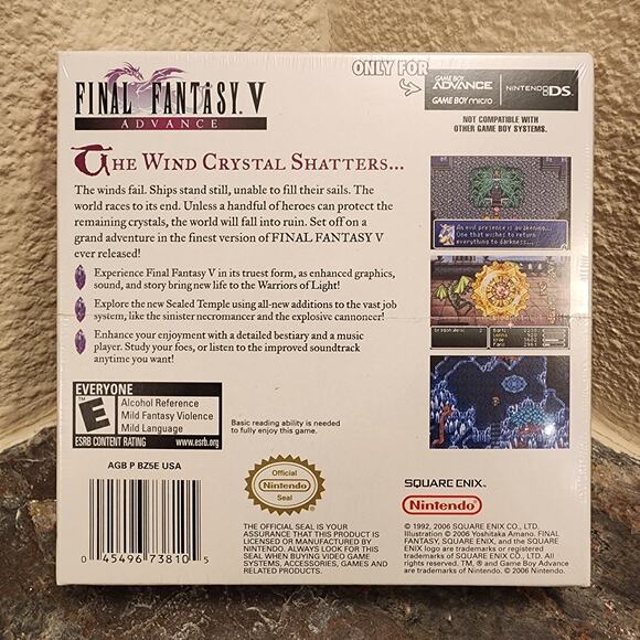 Game - Final Fantasy V: Advance (NEW) - GameBoy Advance - Nintendo - Square-Enix - Picture 2 of 8